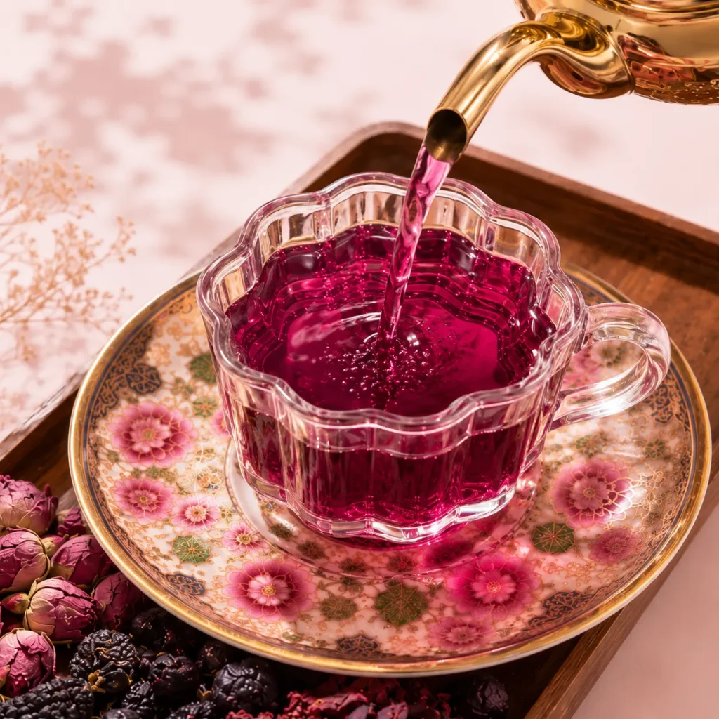 Rose Black Goji Berry Tea