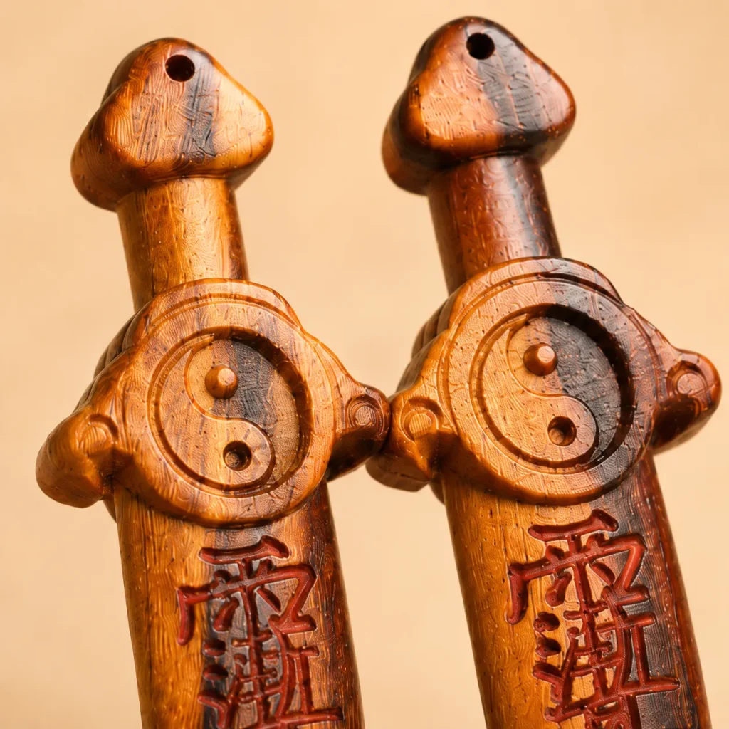 Double-Sided Thunderwood Flame Mini Sword Charm