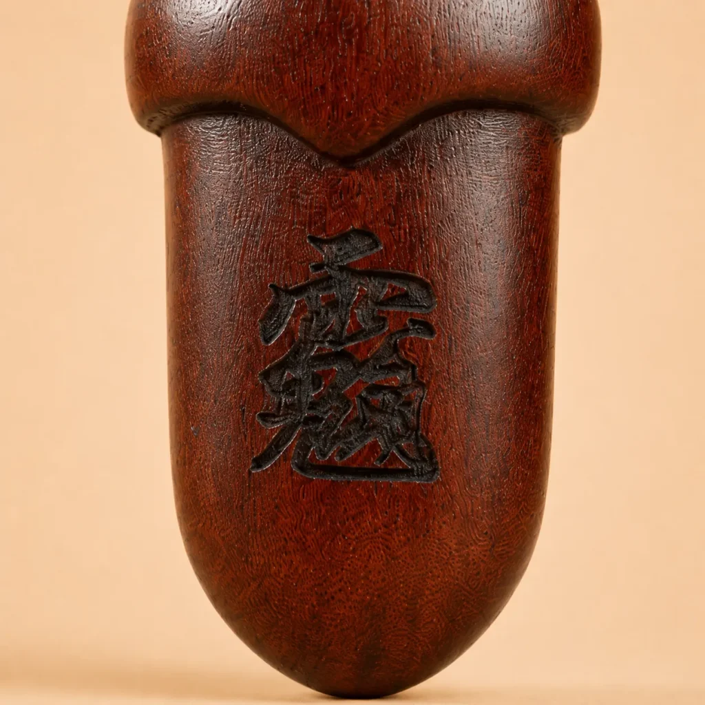 Dark Wood Zhao Gongming Mini Sword Charm