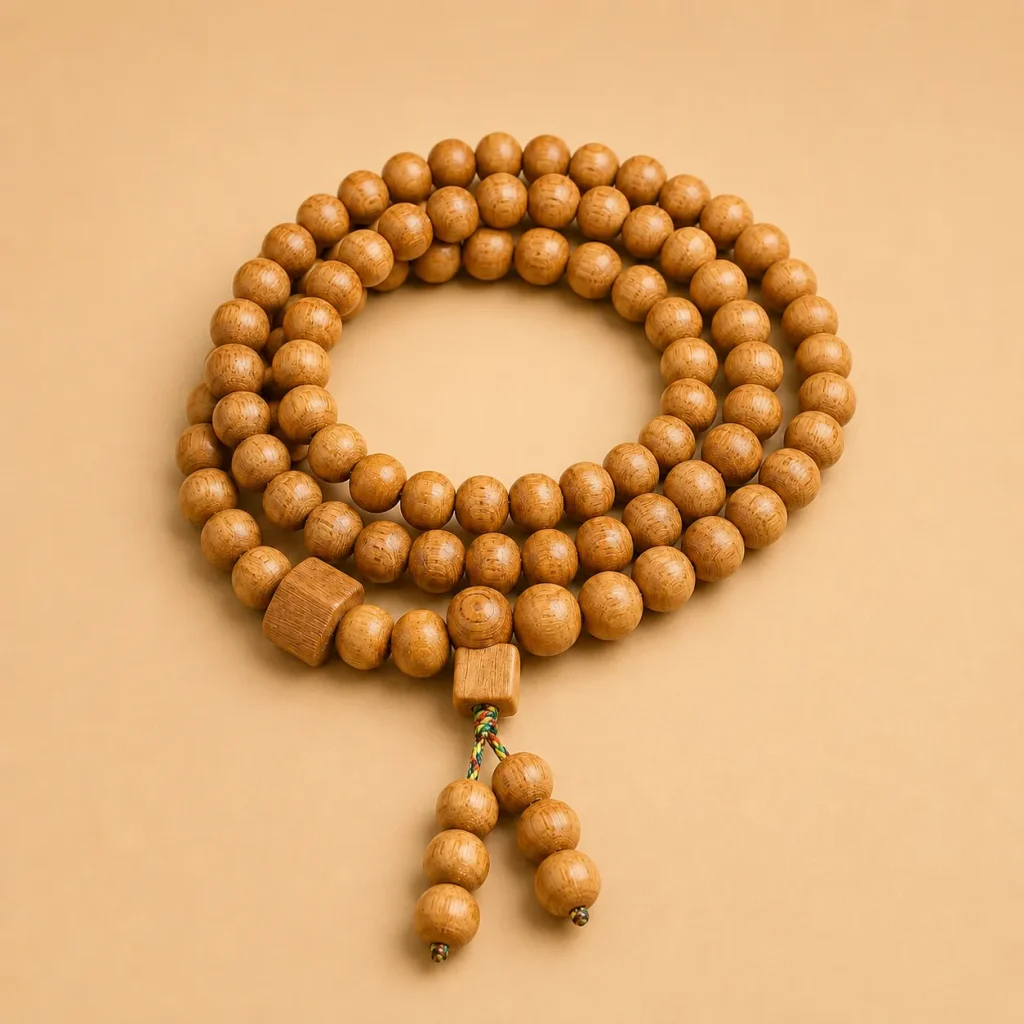 Peach Wood Multi-Layer Bracelet