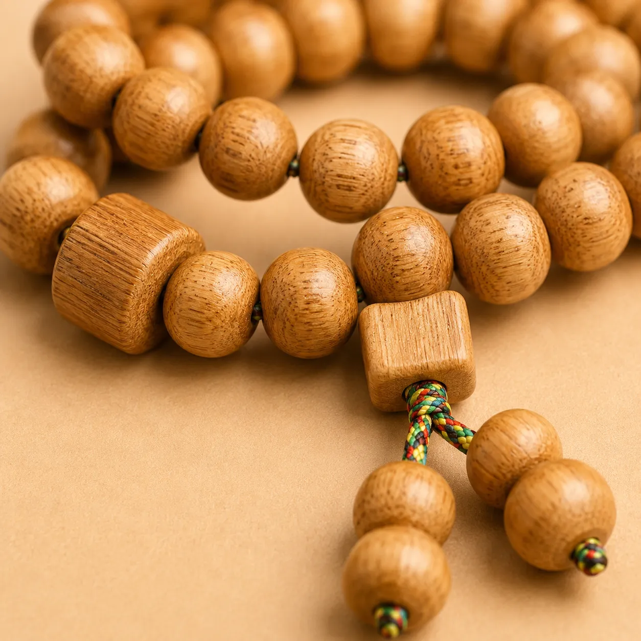 Peach wood bracelet