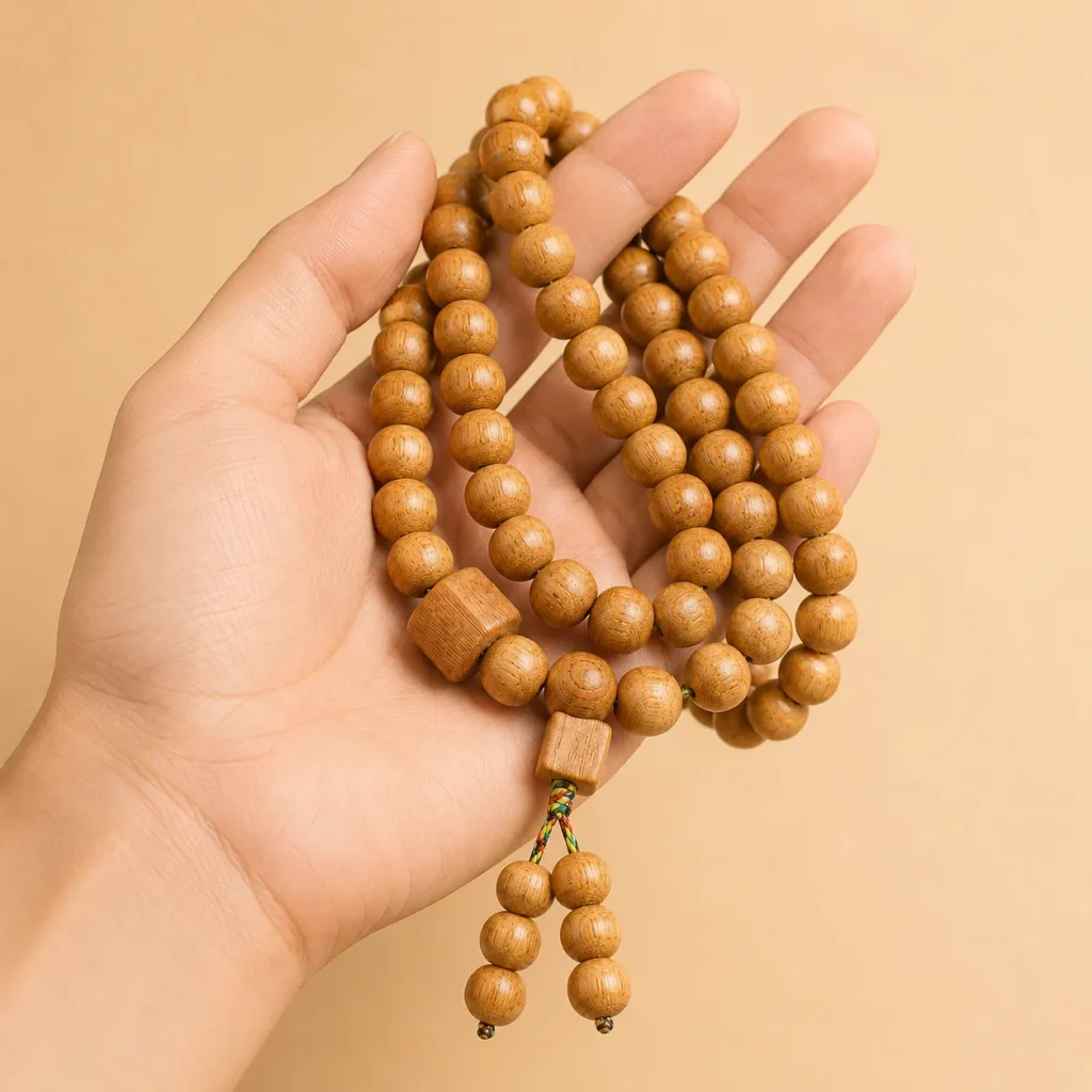 Peach Wood Multi-Layer Bracelet