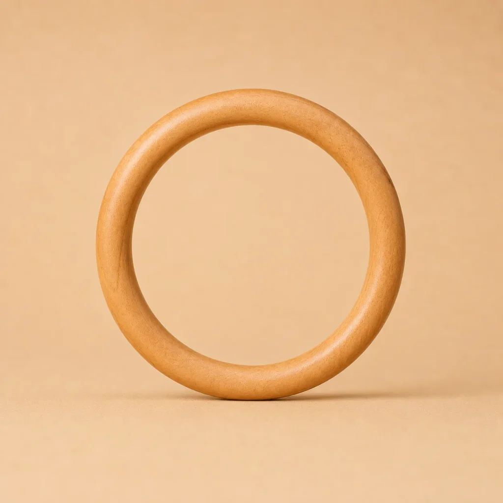 Plain Peach Wood Bangle