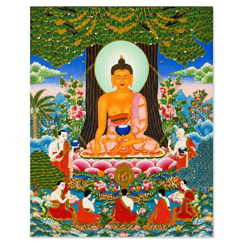 Śākyamuni Buddha Guardian Thangka