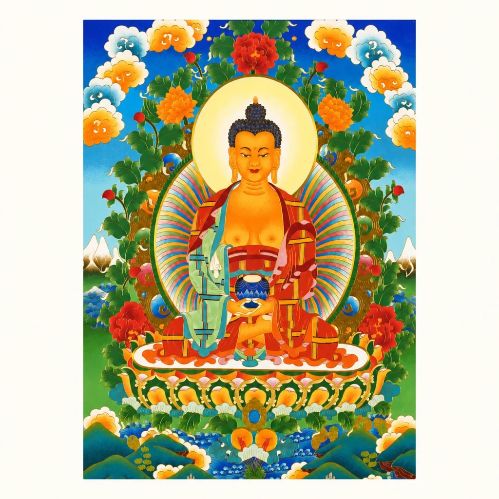 Amitabha Buddha Infinite Light Thangka