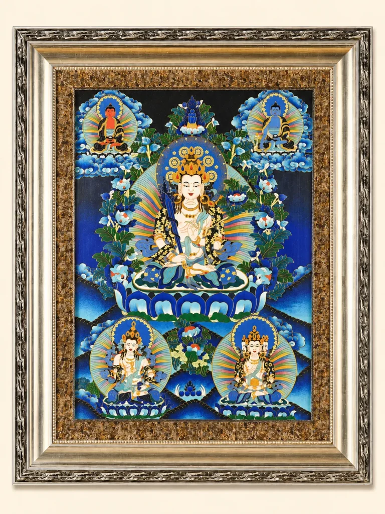 Ākāśagarbha Wisdom and Merit Thangka