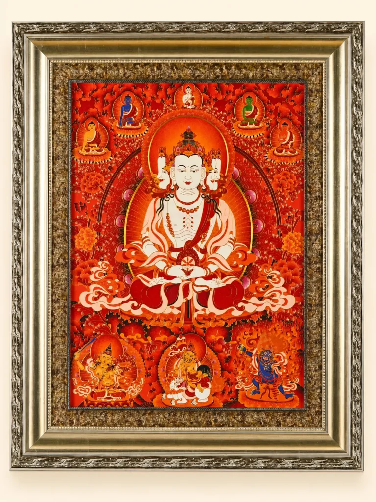 Mahāvairocana Buddha Radiant Wisdom Thangka