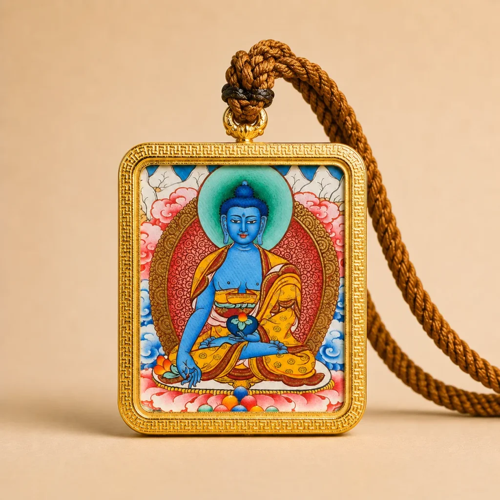 Rantai Loket Buddha Perubatan Tibet